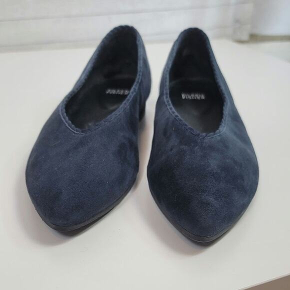Eileen Fisher Posy Flats in Midnight Suede, sz 9 - Picture 3 of 15